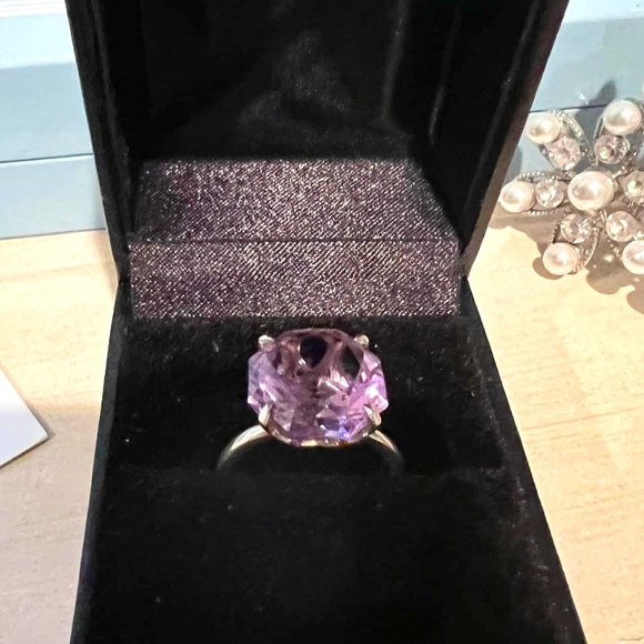 T&Co Amethyst Octagonal Silver Sparkler - Picture 1 of 4